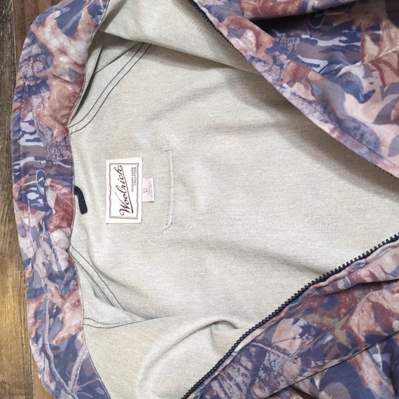 VTG Woolrich Mossy Oak Lightweight Fall Camo Bomber Jacket Size XL Outdoor Guide - Picture 9 of 11